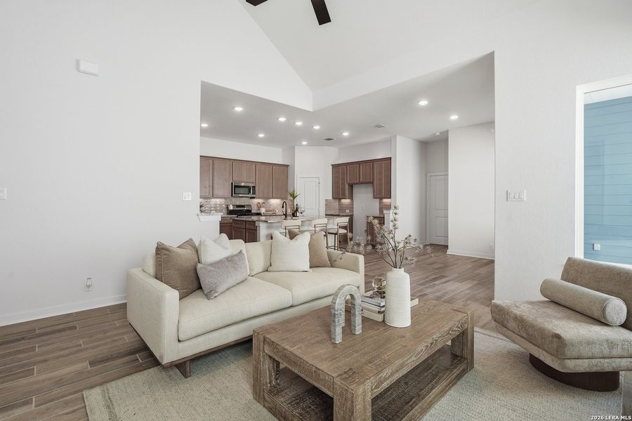 Furnished interior view inside a new home in The Crossvine, Schertz (Image 14).