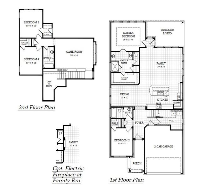 2D floor plan layout of this home in The Grove at Blackhawk, Pflugerville, TX (Image 5). 2D floor plan layout of this home in The Grove at Blackhawk, Pflugerville, TX (Image 5).