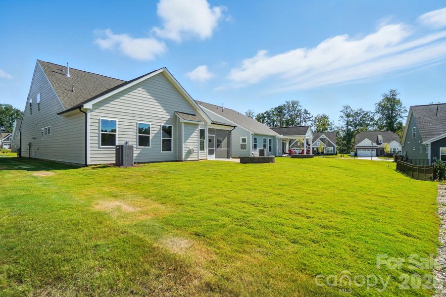 Exterior details and patio area of a home in Heritage - 55+ Community, Indian Trail (Image 22).