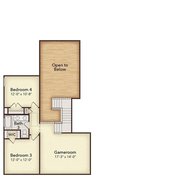 2D floor plan layout of this home in Kentsdale Farms, DeSoto, TX (Image 5).