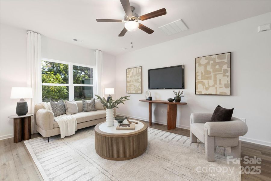 Furnished interior view inside a new home in , Mooresville (Image 11).