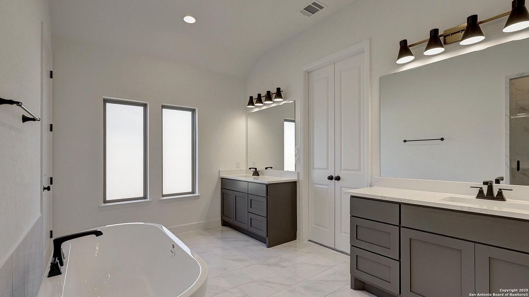 Furnished interior view inside a new home in Corley Farms 50', Boerne (Image 7).