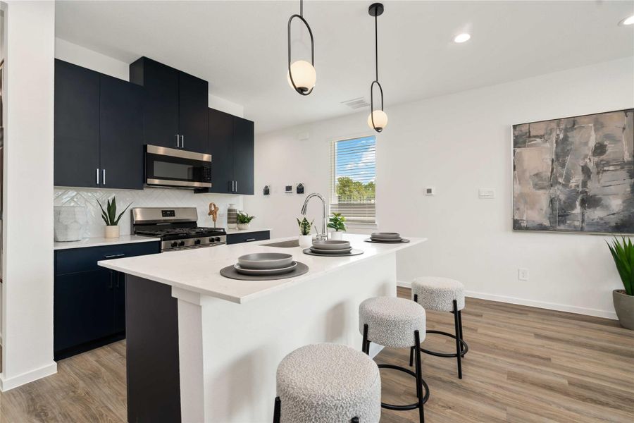 Furnished interior view inside a new home in Alaia Crossing, Houston (Image 10).