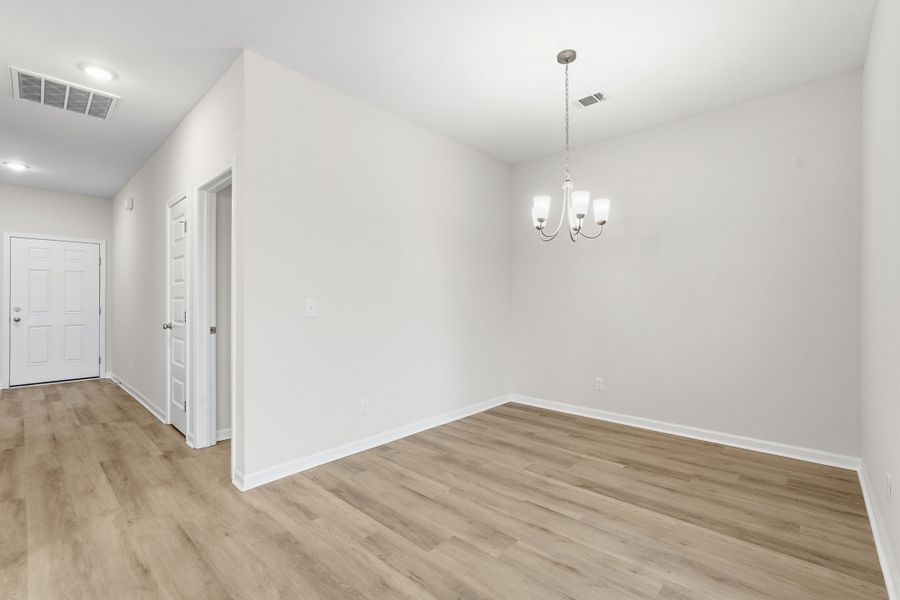 Representative unfurnished interior of a home built from the The Powell by RTS Homes in Doctor's Creek, Ludowici (Image 17). Representative unfurnished interior of a home built from the The Powell by RTS Homes in Doctor's Creek, Ludowici (Image 17).