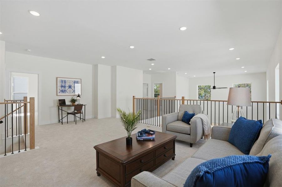 Furnished interior view inside a new home in , Dallas (Image 29).