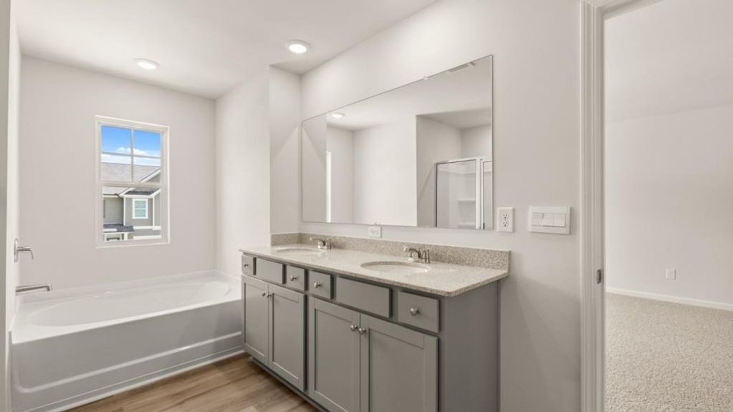 Furnished interior view inside a new home in Lost Creek, Dallas (Image 8).