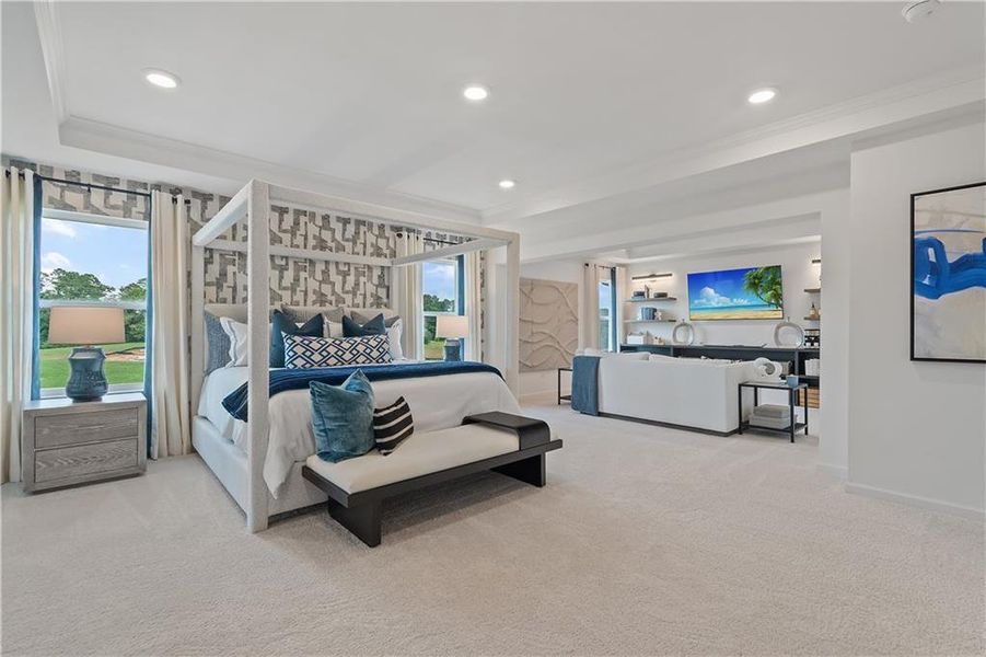 Furnished interior view inside a new home in Westwind Estates, Hampton (Image 39).