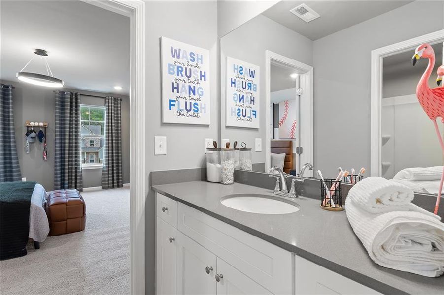 Furnished interior view inside a new home in Riverbend Overlook, Fayetteville (Image 28).