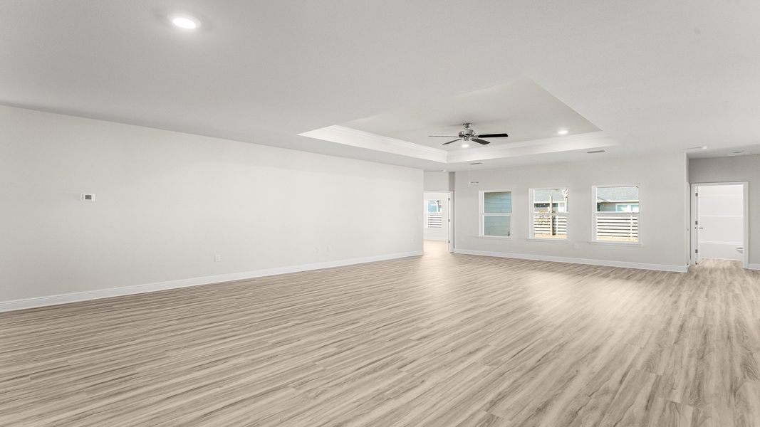 Representative unfurnished interior of a home built from the The Destin by D.R. Horton in Pine Creek and Heron Walk, Port St. Joe (Image 20).