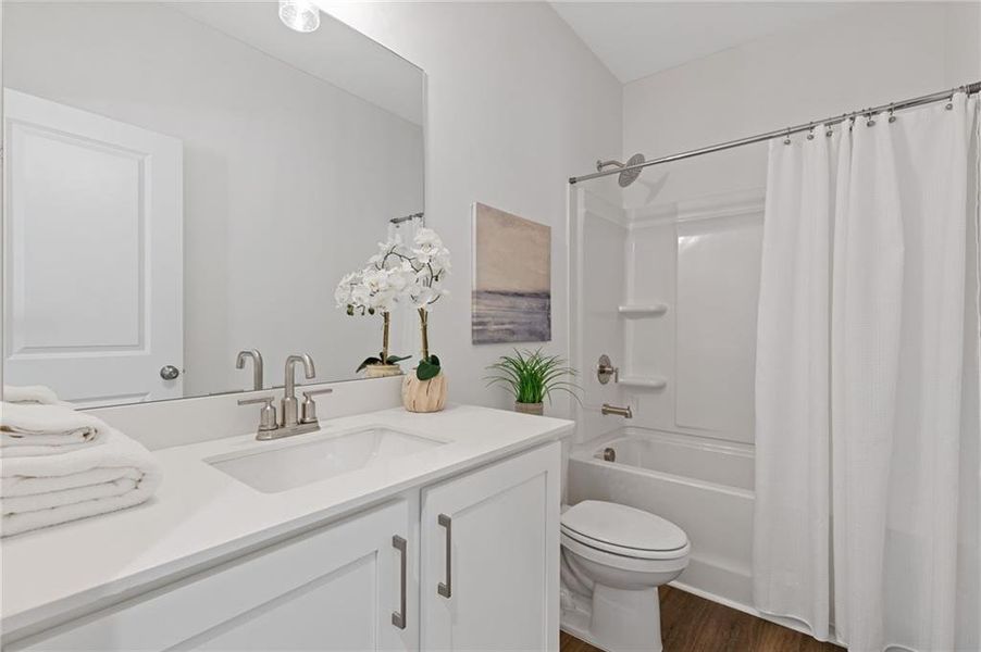Furnished interior view inside a new home in , Suwanee (Image 15).