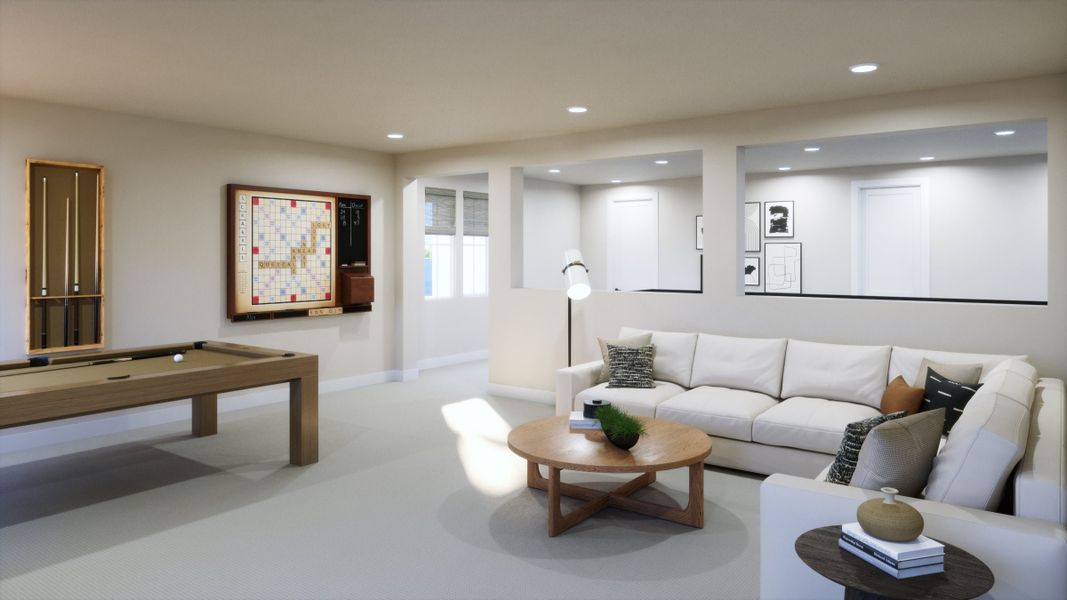 Representative furnished interior of a home built from the 5054 by Risewell Homes in Freedom at Anthem, Kyle (Image 14).