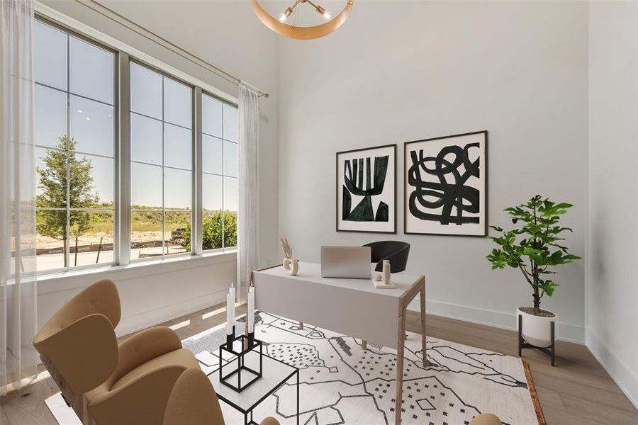 Furnished interior view inside a new home in The Homestead - 62', Rockwall (Image 17).