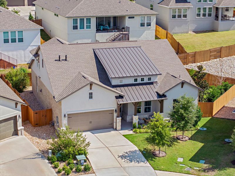 Drone view of front of home Drone view of front of home