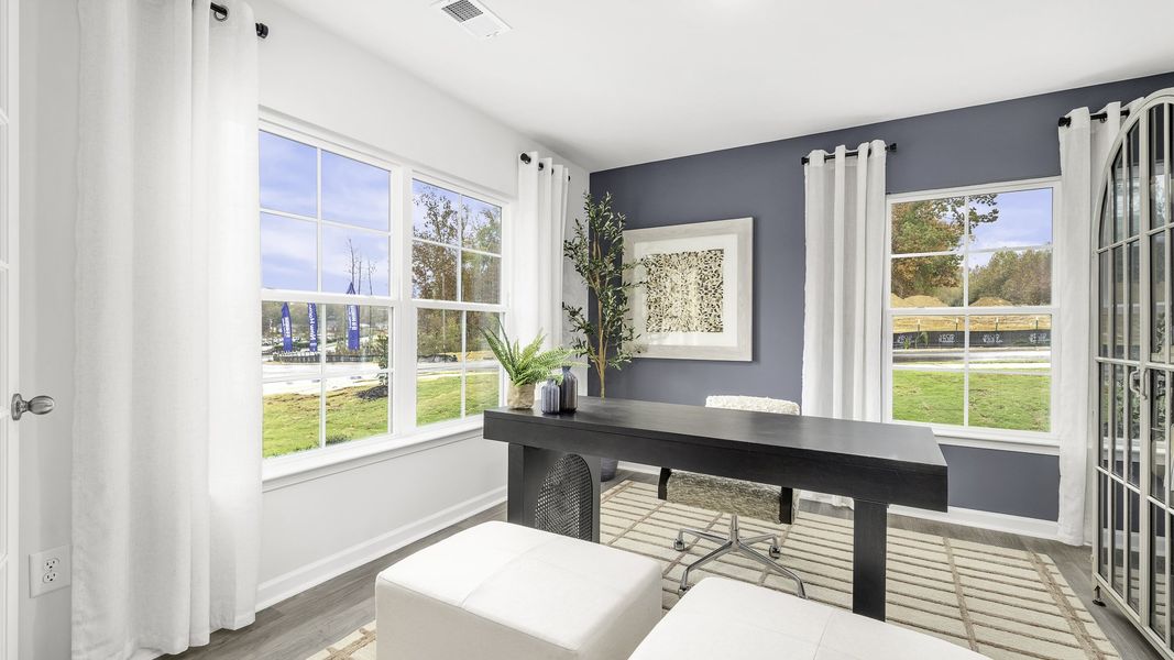 Representative furnished interior of a home built from the Hayden by D.R. Horton in Brookhaven, Greensboro (Image 4).