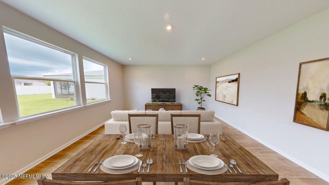 Furnished interior view inside a new home in Sandridge Hills, Green Cove Springs (Image 8). Furnished interior view inside a new home in Sandridge Hills, Green Cove Springs (Image 8).