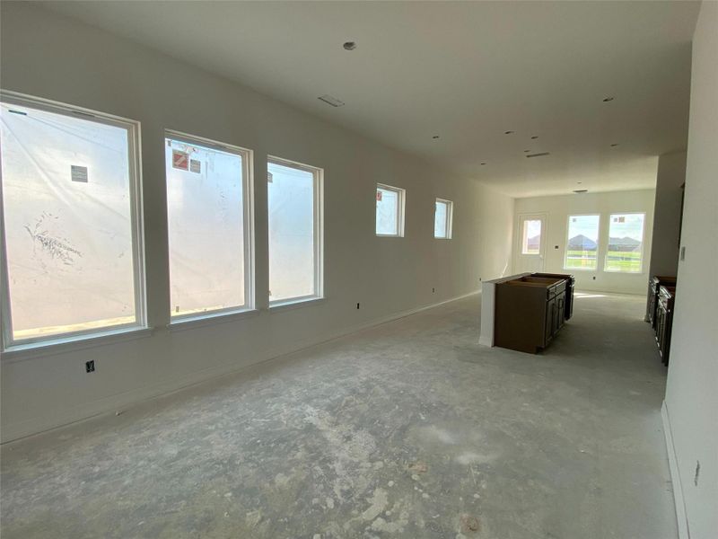 Construction progress dining area