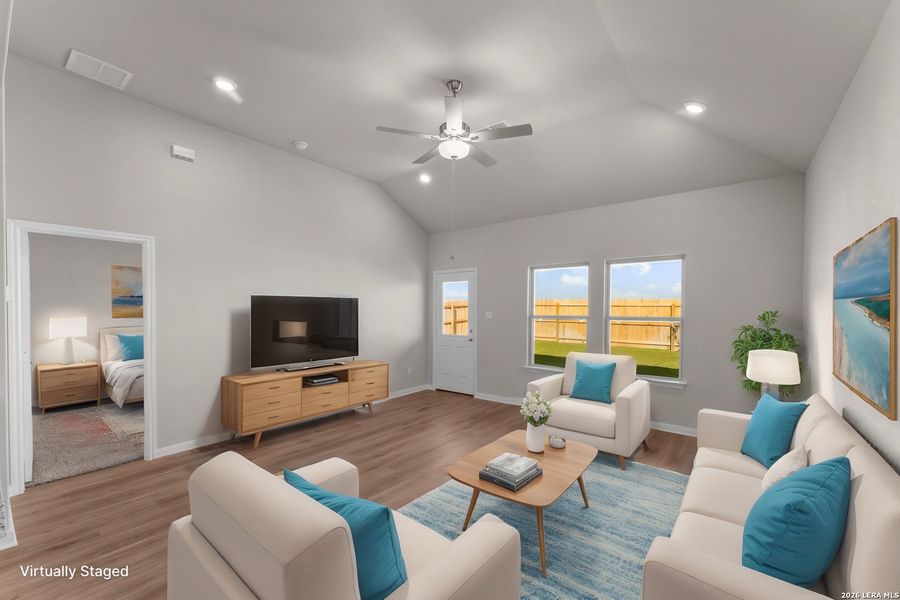 Furnished interior view inside a new home in Park Place, New Braunfels (Image 10).