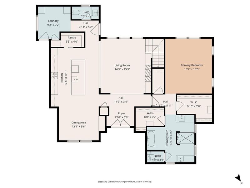 2D floor plan layout of this home in , Montgomery, TX (Image 4).