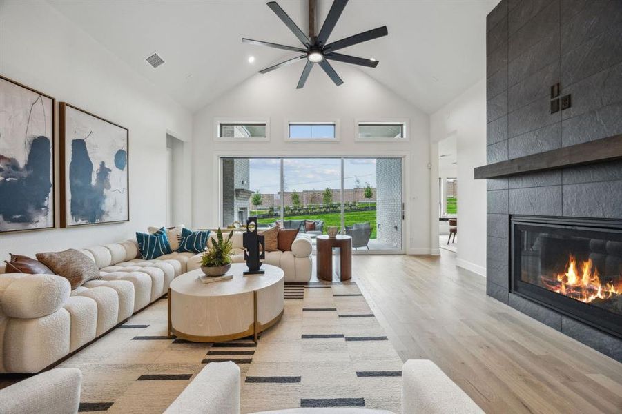 Furnished interior view inside a new home in Canyon Falls 90s, Northlake (Image 18).