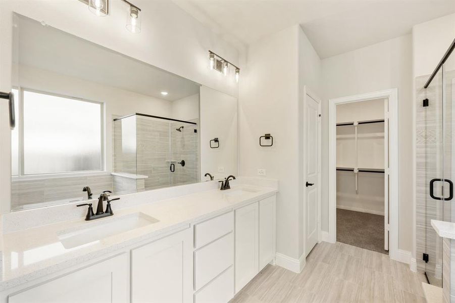Furnished interior view inside a new home in Woodstone, Providence Village (Image 11).