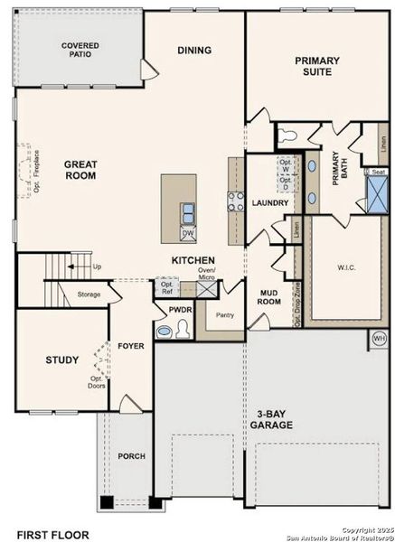 2D floor plan layout of this home in Homestead, Schertz, TX (Image 2). 2D floor plan layout of this home in Homestead, Schertz, TX (Image 2).