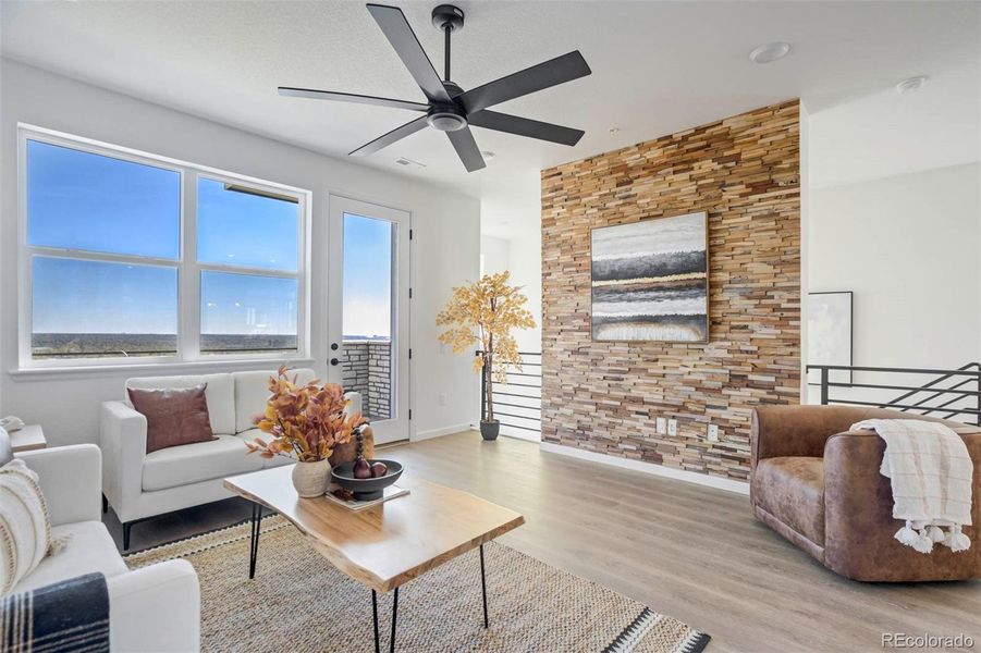 Furnished interior view inside a new home in , Colorado Springs (Image 14). Furnished interior view inside a new home in , Colorado Springs (Image 14).