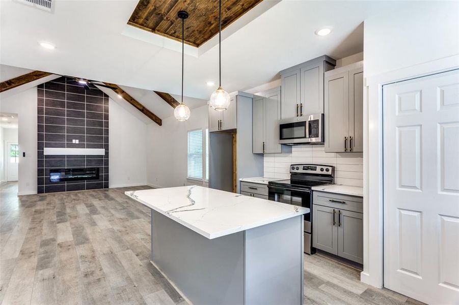 Furnished interior view inside a new home in , Fort Worth (Image 7).