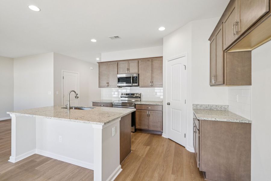 Furnished interior view inside a new home in Hayden Pointe, St. Marys (Image 9). Furnished interior view inside a new home in Hayden Pointe, St. Marys (Image 9).