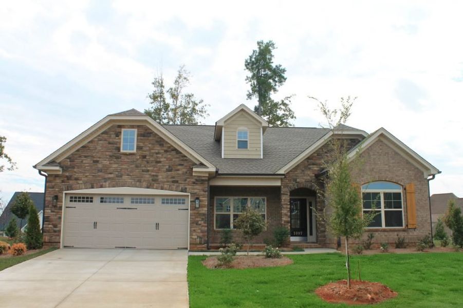 Representative exterior photo of a completed home built from the Cosmopolitan by Keystone Homes NC in Weybridge, Burlington, NC (Image 39). Representative exterior photo of a completed home built from the Cosmopolitan by Keystone Homes NC in Weybridge, Burlington, NC (Image 39).