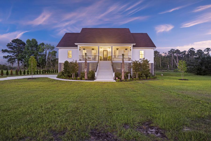 Exterior details and patio area of a home in , Meggett (Image 3).
