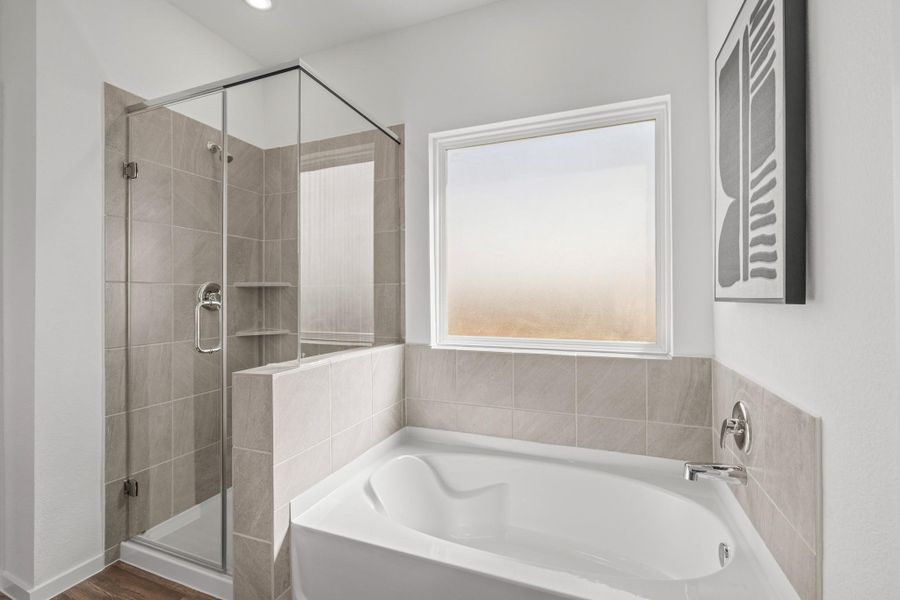 Furnished interior view inside a new home in Newport Pointe, Crosby (Image 16).