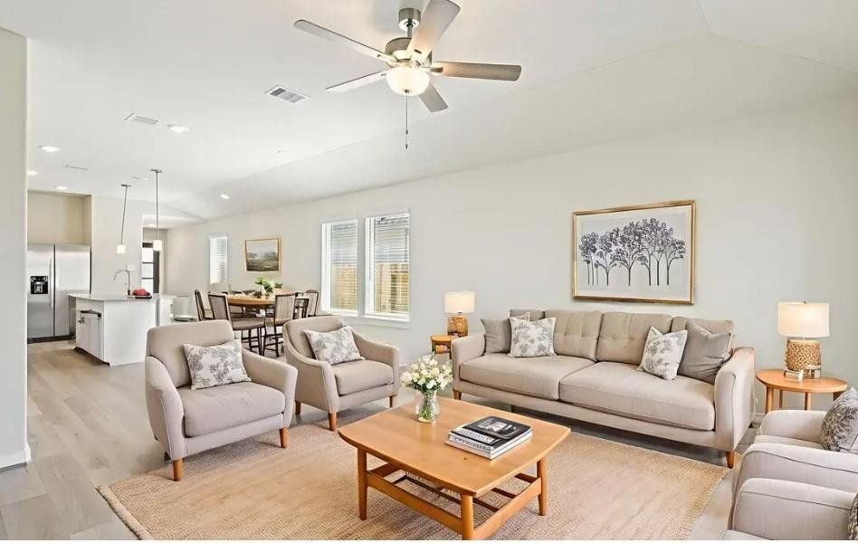 Photo is not of the actual home, but is an inspirational photo of builder’s model home and may depict options, furnishings, and/or decorator features that are not included