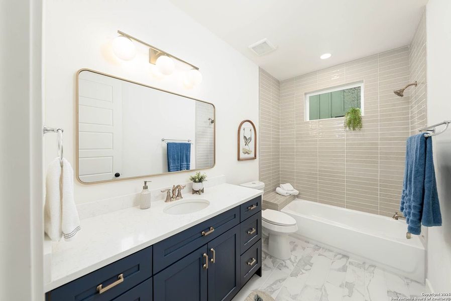 Furnished interior view inside a new home in , San Antonio (Image 36).