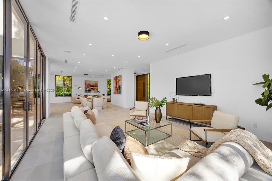 Furnished interior view inside a new home in , Miami (Image 8).