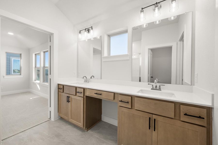 Furnished interior view inside a new home in Terrace Collection at Harvest, Argyle (Image 11).