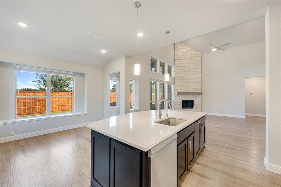 Furnished interior view inside a new home in Hayes Crossing, Midlothian (Image 10).