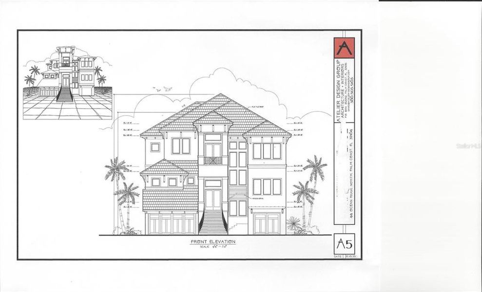 Exterior rendering of this home design in , Palm Coast, FL (Image 3).