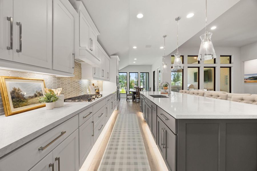 Furnished interior view inside a new home in The Highlands, Porter (Image 14).