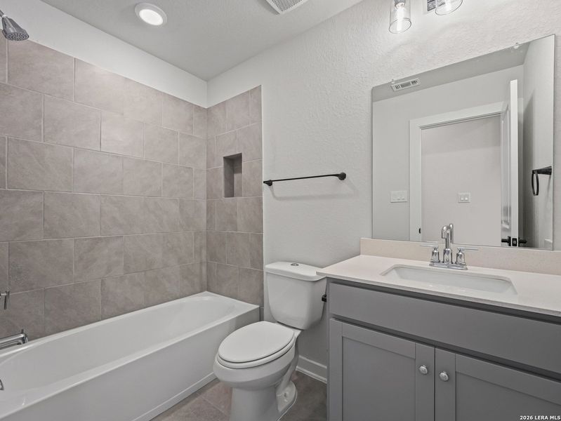 Furnished interior view inside a new home in Hunter's Ranch, San Antonio (Image 10).