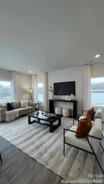 Furnished interior view inside a new home in Clark Village Townhomes, Charlotte (Image 5).
