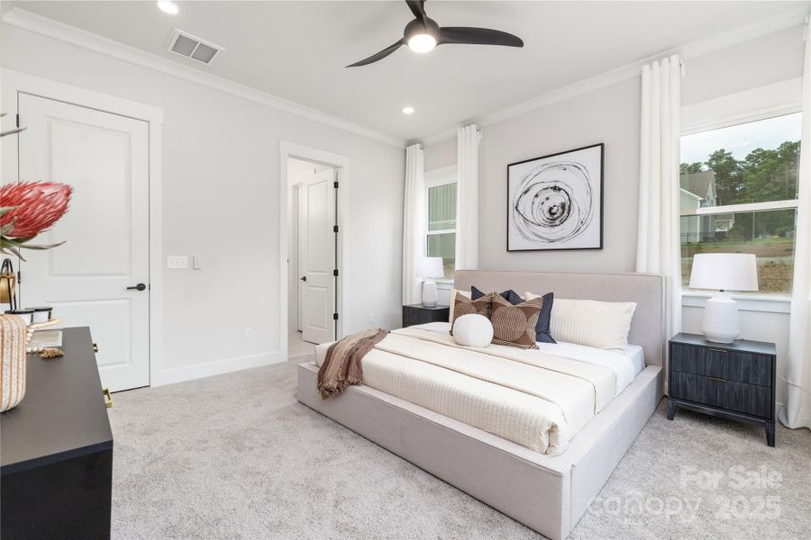 Furnished interior view inside a new home in , Hickory (Image 15).