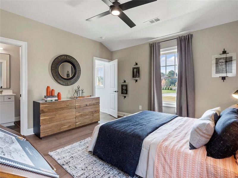 Furnished interior view inside a new home in , Suwanee (Image 36).