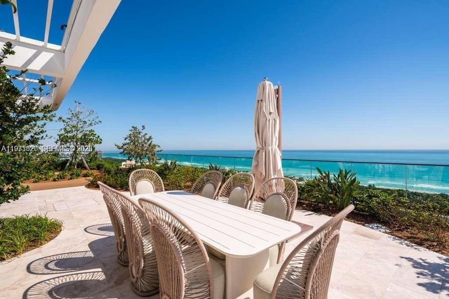 Dine al-fresco and gather around one of many out door kitchens!