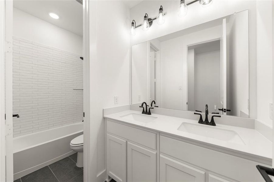 Furnished interior view inside a new home in Inspiration Collection at Union Park, Little Elm (Image 9).