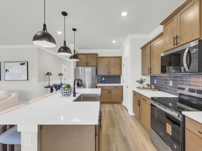 Representative furnished interior of a home built from the Courtland II by Great Southern Homes in Westwood Reserve, Conway (Image 35).