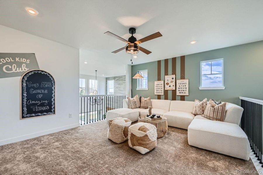 Furnished interior view inside a new home in Riano Ridge: The Grand Collection, Loveland (Image 16).