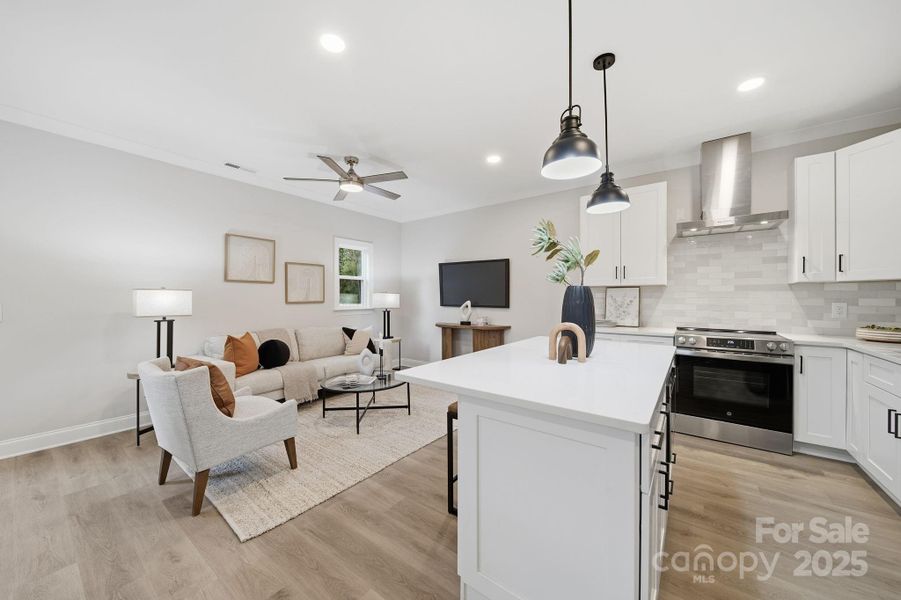 Furnished interior view inside a new home in , Charlotte (Image 15).