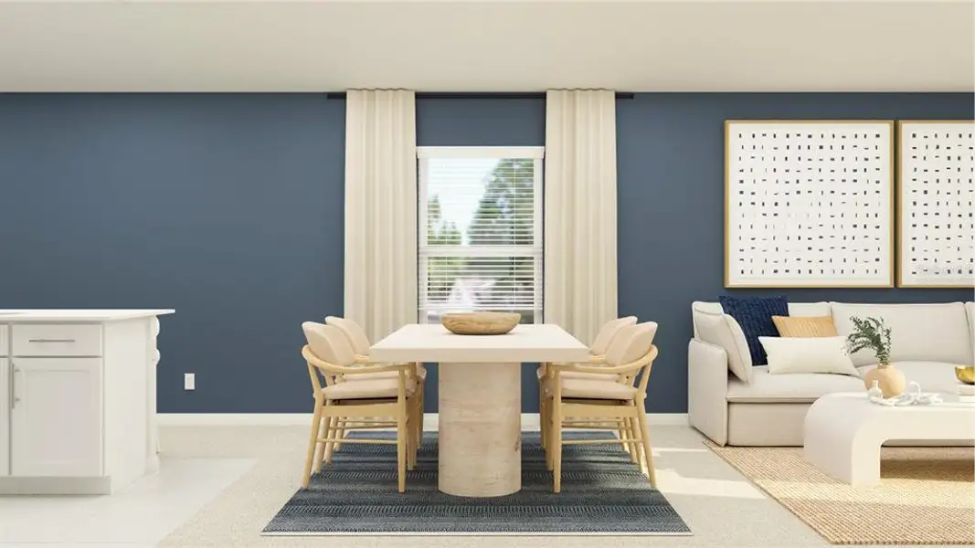 Furnished interior view inside a new home in Pine Meadows, Eustis (Image 7).