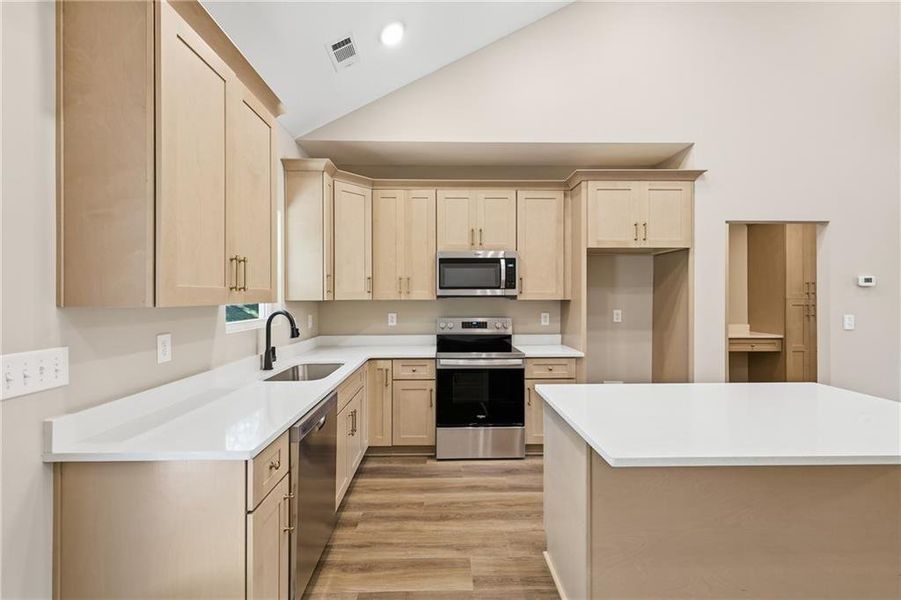 Furnished interior view inside a new home in , Clarkesville (Image 9).