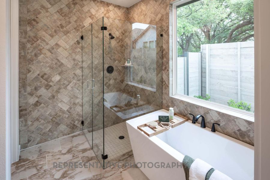 Furnished interior view inside a new home in Wolf Ranch, Georgetown (Image 17).